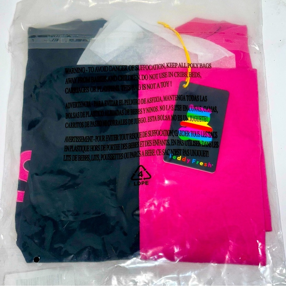 FRENEMIES Pink Black split t-shirt size Small rare limited edition H3 TF Youtube - Picture 2 of 5